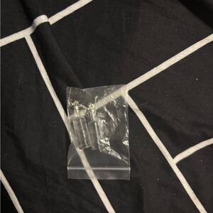 Silver Cylinder Earrings